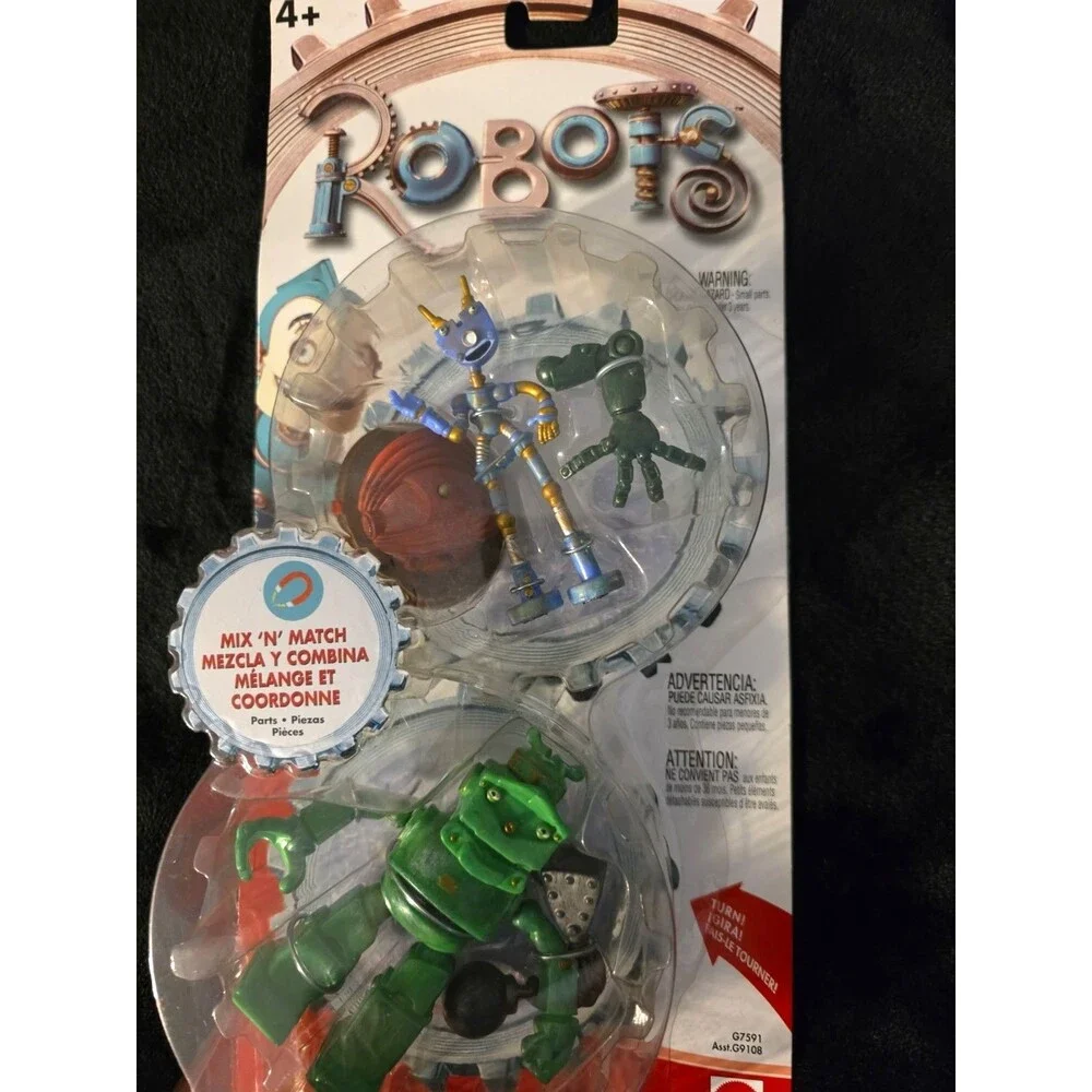 Robots Lug & Diesel Springer Action Figures Mattel 2004 Brand New